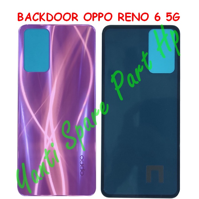 Backdoor Tutup Belakang Oppo Reno 6 5G Original Terlaris New