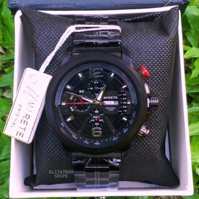 JAM TANGAN PRIA IMPORT MIRETE WATER RESISTANT 3M