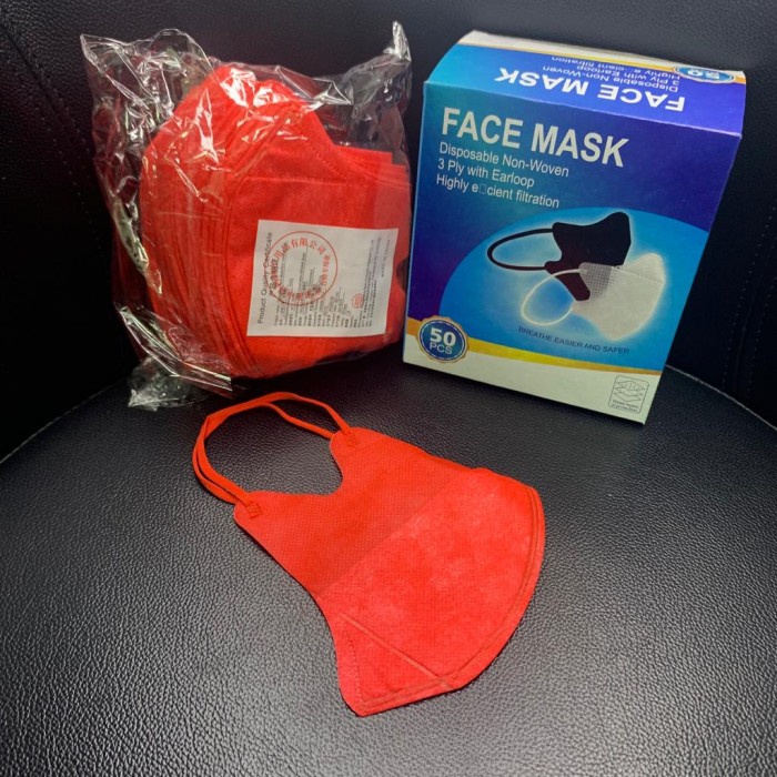 Masker Duckbill 3ply isi 50Pcs Disposable Face Mask