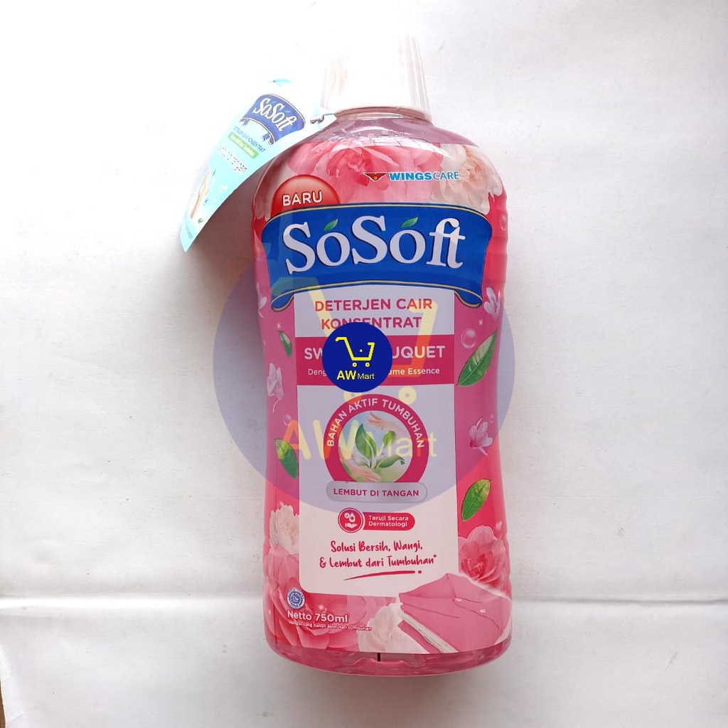 DETERGEN CAIR KONSENTRAT SO SOFT BOTOL 700ML - ALL VARIAN