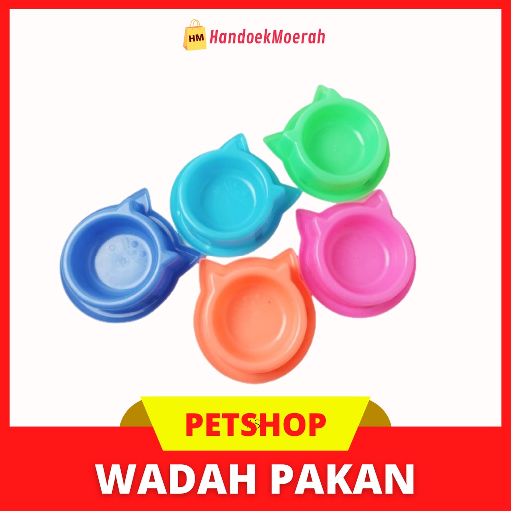 Tempat Makan Single Anti Semut Kuping / Wadah Pakan / Pet Bowl Kucing &amp; Anjing Murah