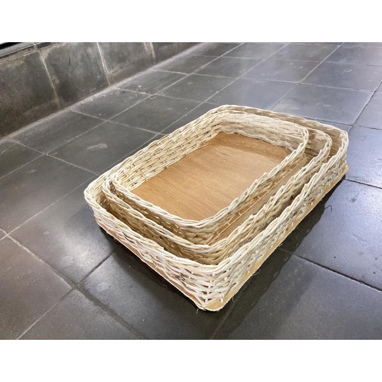 

Keranjang Parcel Rotan | Kotak Rotan Set | Parcel Hantaran | Isi 3