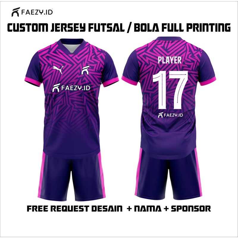 Jersey Futsal Full Printing Grade Premium Dryfit Milano