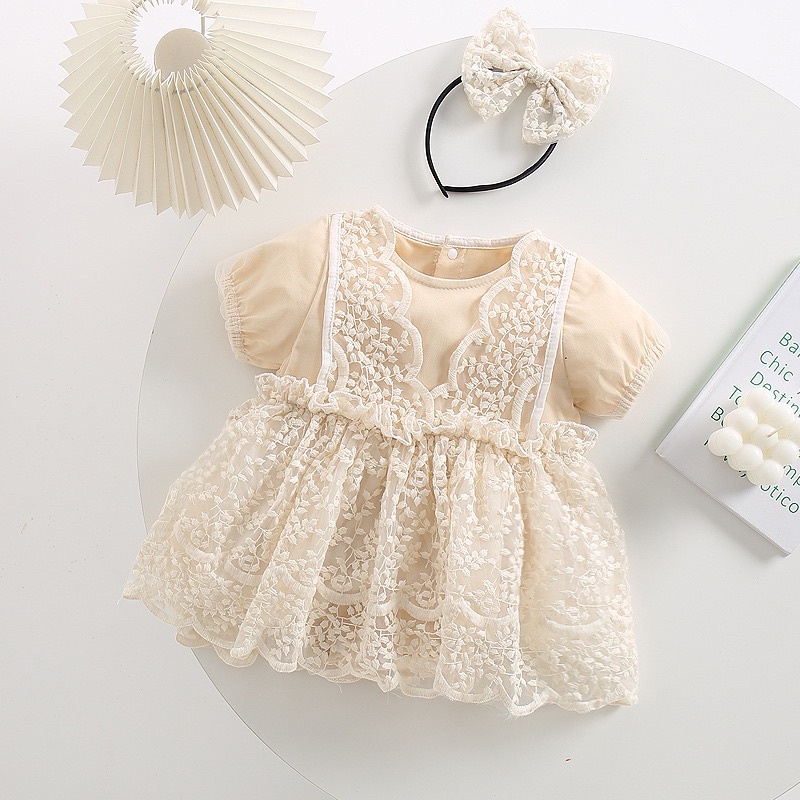 Amanda romper/dress pesta bayi perempuan