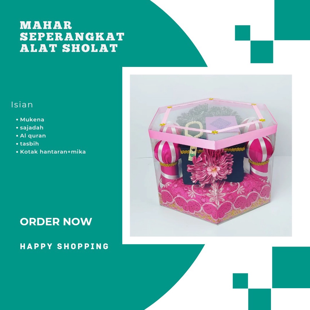 SGE//seperangkat alat sholat mahar/mahar nikah seperangkat alat sholat/mukena hantaran pernikahan/ma