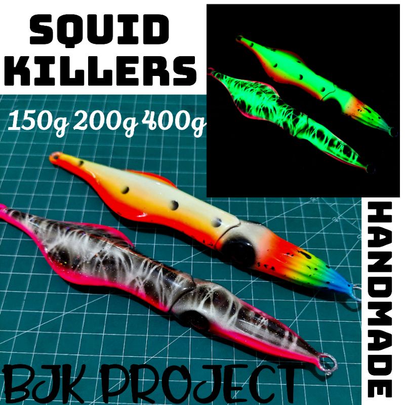 Jual Metal Jig Squid Killers Gram Full Gid New Bjk Project Shopee Indonesia