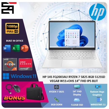 HP Pavilion Aero 13 Ryzen 7 5825U 16GB 512GB SSD Vega W11+OHS 13.3 Inchi WUXGA IPS Blit