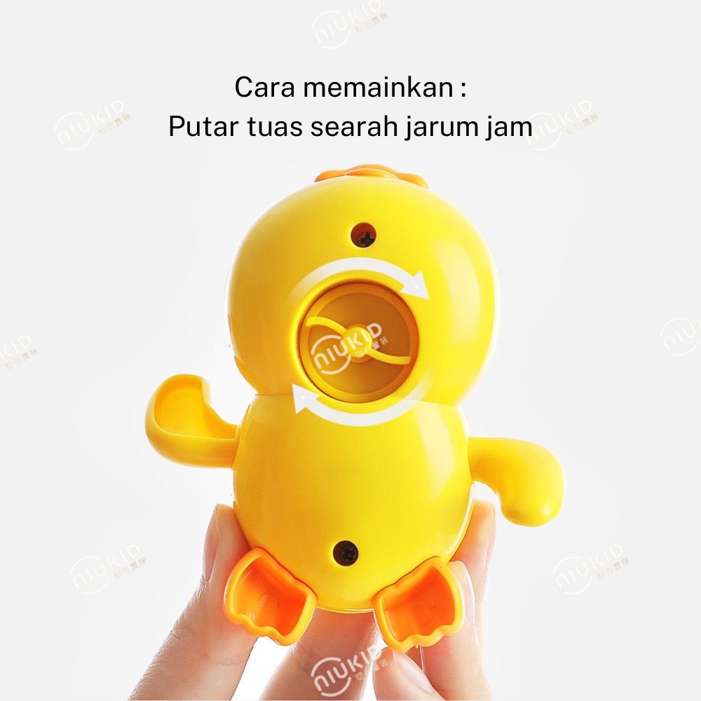 NIUKID MAINAN MANDI ANAK BAYI MAINAN RENANG BEBEK BATH TOY BAYI