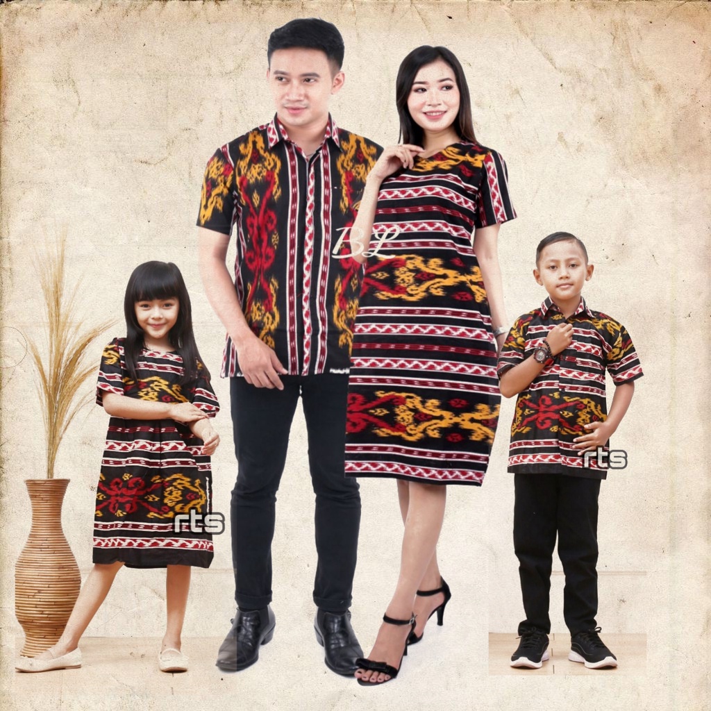 COUPLE DRESS BATIK KELUARGA NATAL TERBARU 2024-BAJU BATIK KELUARGA NATAL-DRESS BATIK TERBARU-COD