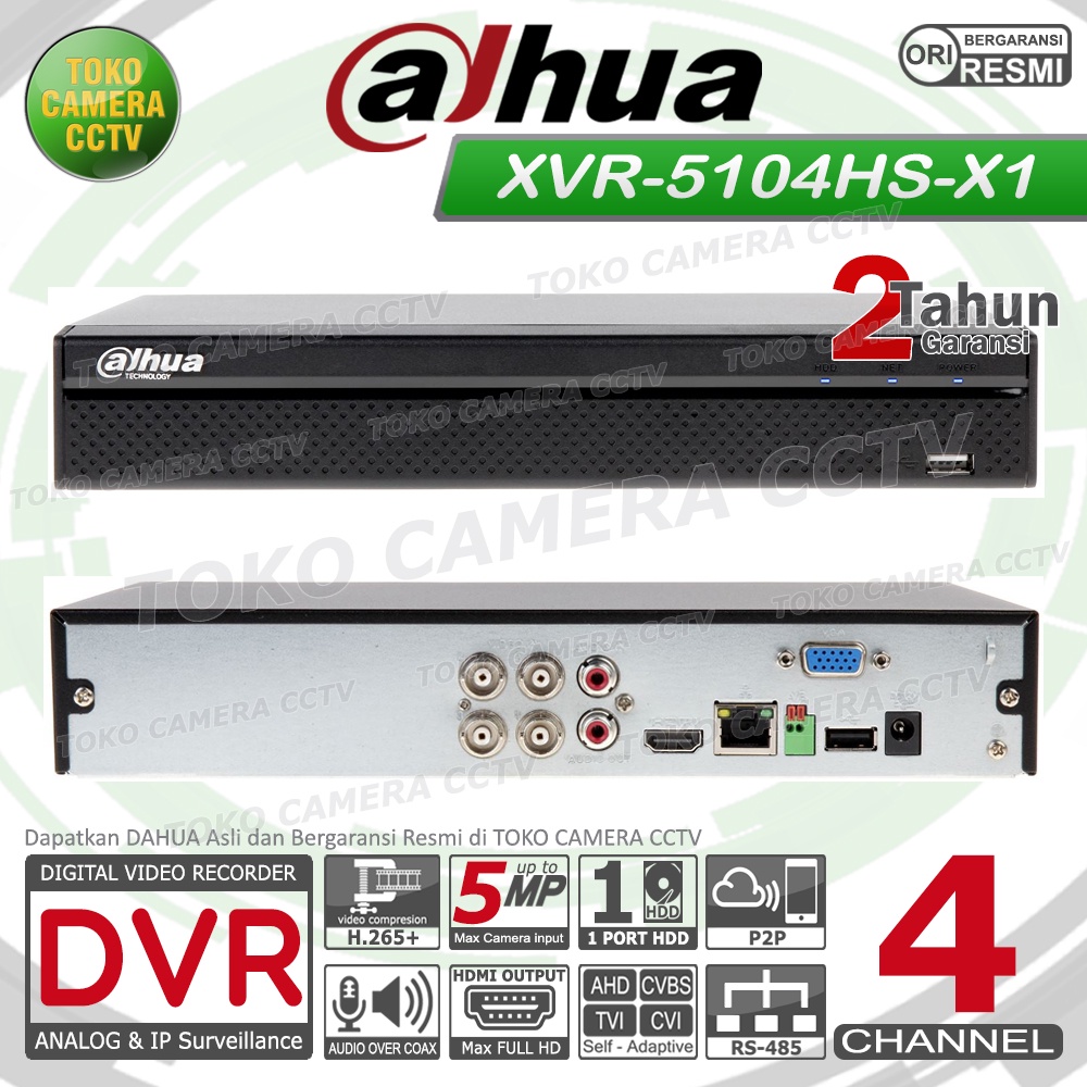 DVR Dahua 4 Channel XVR5104HS-X1