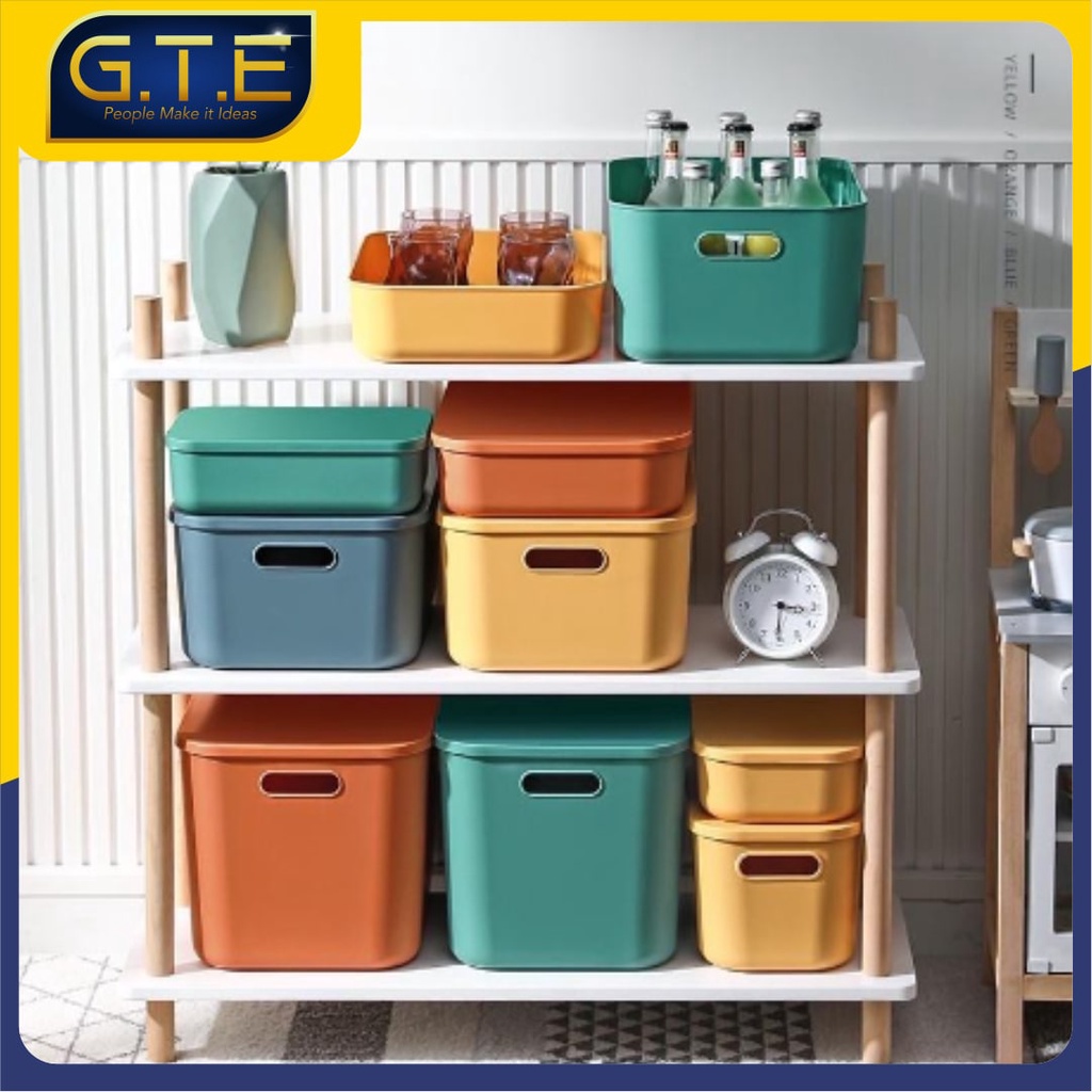 GTE | STORAGE BOX DENGAN TUTUP | KOTAK PENYIMPANAN SERBAGUNA | STORAGE BOX MULTIFUNGSI