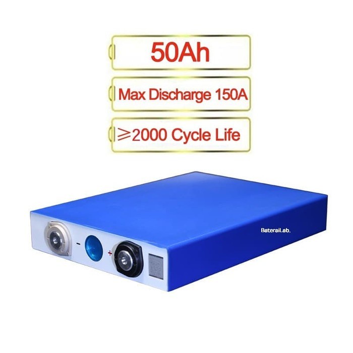 Baterai LIFEPO4 EVE 3.2V 50Ah Max DISCHARGE 3C