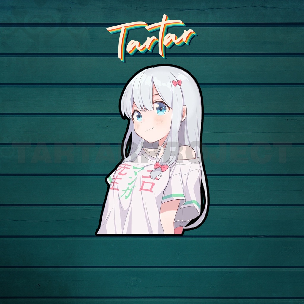 Sticker Stiker Vinyl - Anime Izumi Sagiri Smiling