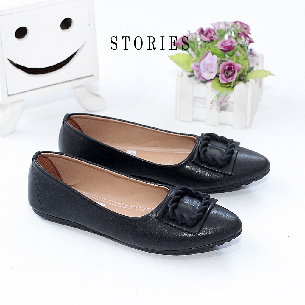 Sepatu Kerja Wanita Flat Shoes HND 02