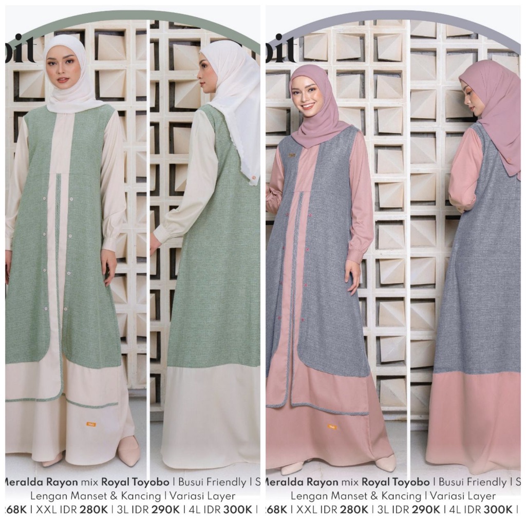 GAMIS SARIMBIT DEWASA NBRS 2023 BASMA DRESS BAJU BUSANA MUSLIM WANITA BUSUI POLOS BAHAN MERALDA RAYO