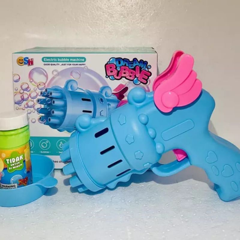 Mainan Bubble gun Dream Tembakan Pistol Gelembung Sabun Otomatis