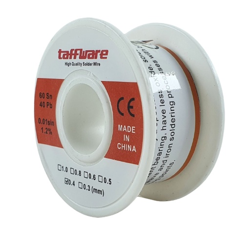 Timah Solder Taffware 0.4mm 50gram Timah Gulung 0.4 mm 50gr