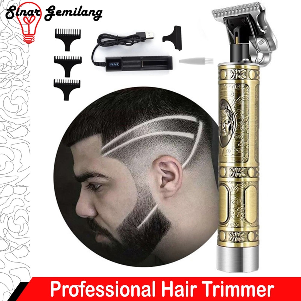 Alat Cukur Rambut Motif Budha Professional Hair Clipper, Trimmer Budha Alat Pencukur Rambut Charger 
