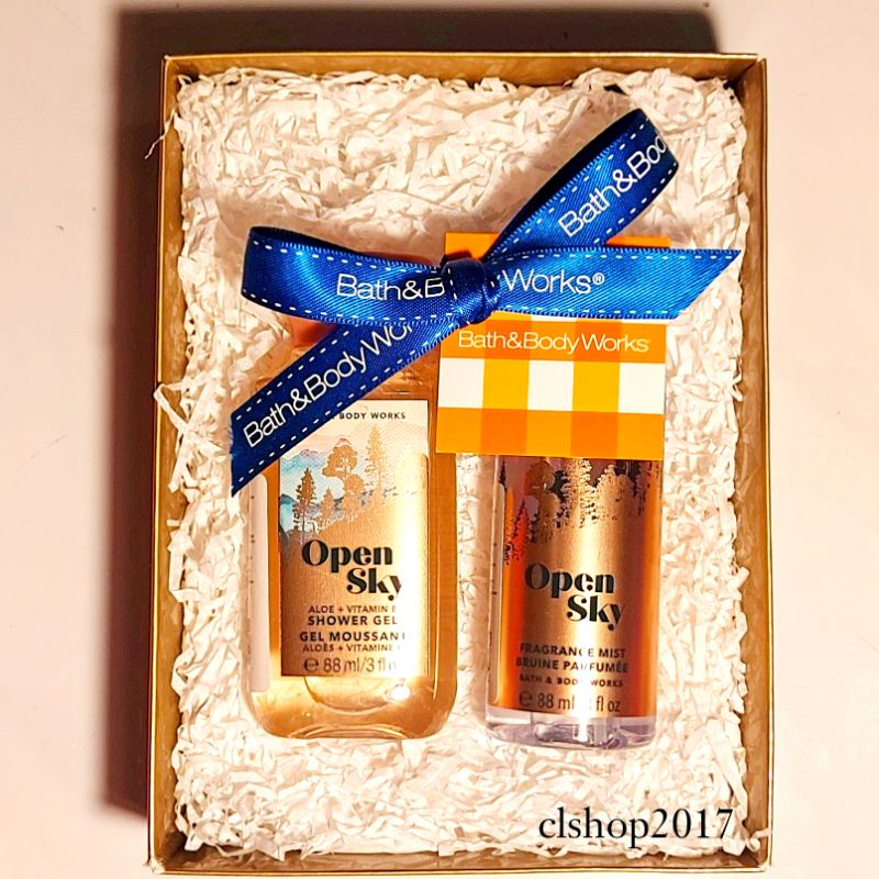 BBW OPEN SKY TRAVELSIZE GIFT SET PAKET BATH &amp; BODY WORKS