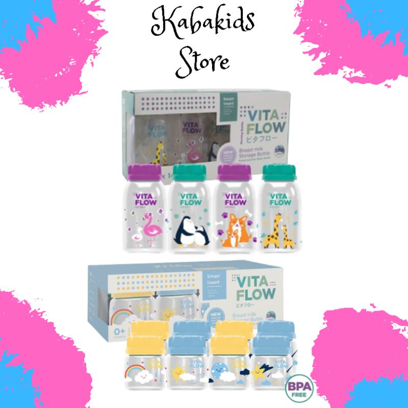 Vita Flow Botol Asi Box Botol Asi Pack Animal - Kabakids Store