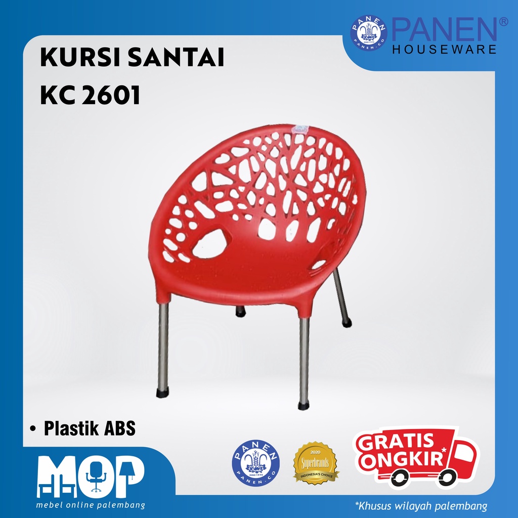 Panen KC 2601 Kursi Teras Kursi Plastik Kursi Santai Plastik Pendek