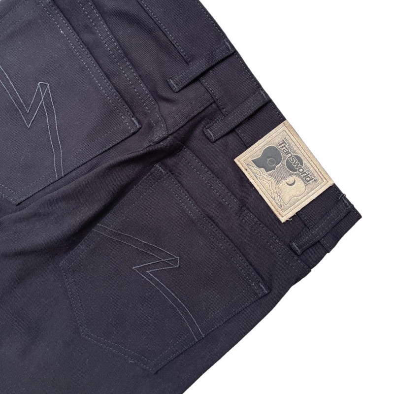 Transworld Celana Jeans Denim Black Art Selvedge 13 OZ Stretch