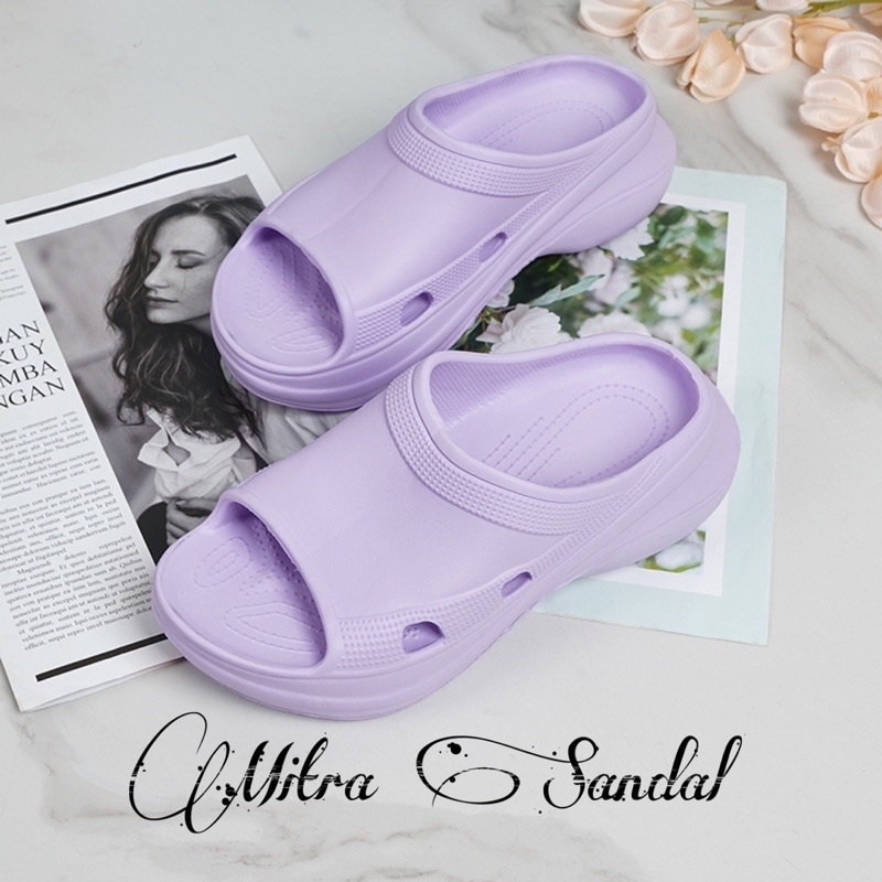 Sandal Slop Wedges Fuji Wanita Nyaman Anti Licin PROMO MITRA