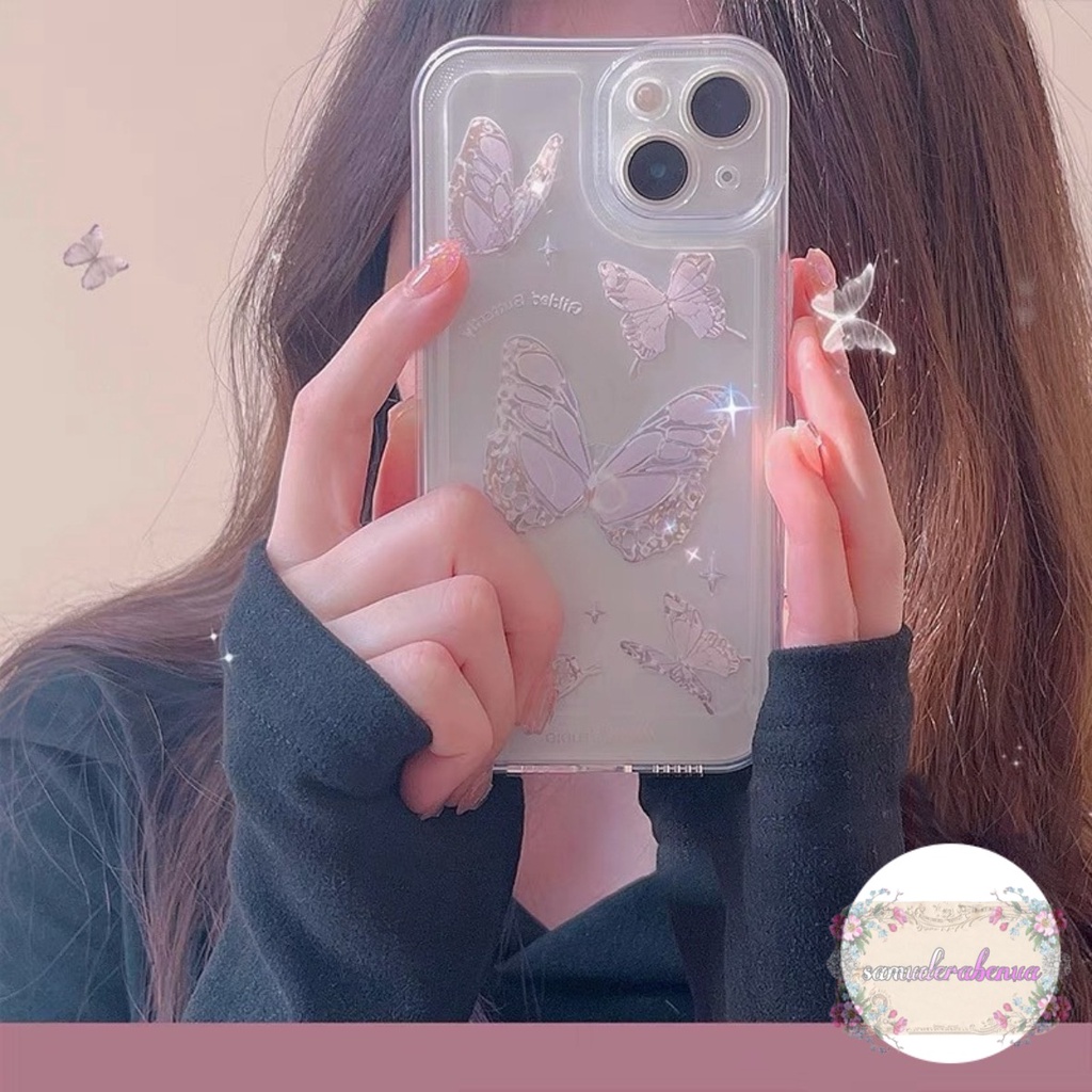 SS116 SOFTCASE TRANSPARAN MOTIF KUPU KUPU XIAOMI REDMI A1 A2 4A 5A 6A 8 9 9A 9C 10A 9T 12C 11A POCO M4 M5 M3 10 10C X3 PRO SB4405