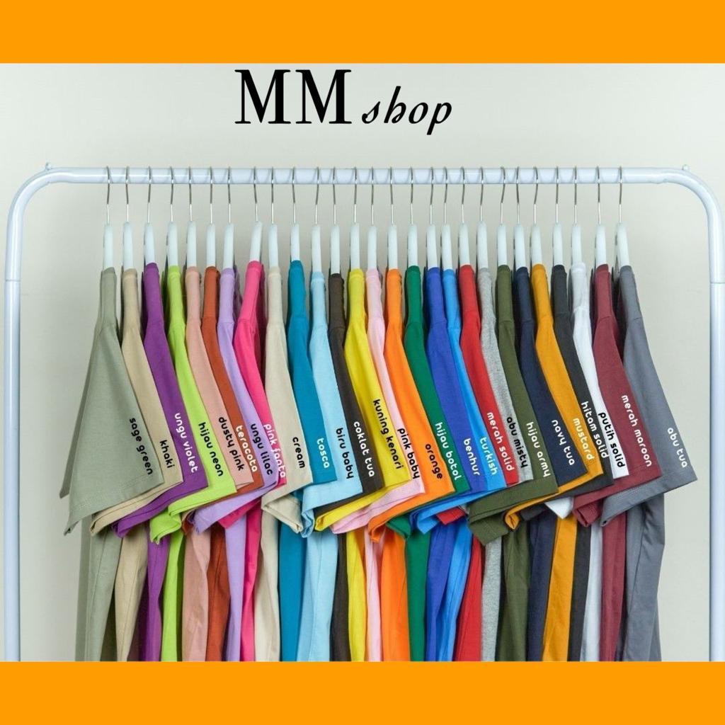 BAJU KAOS POLOS PRIA WANITA COTTON COMBED 30S REGULAR FIT BAJU LENGAN PENDEK