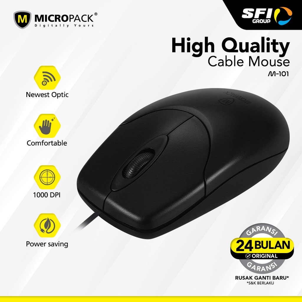 Mouse Cable Micropack Wired Optical - M101