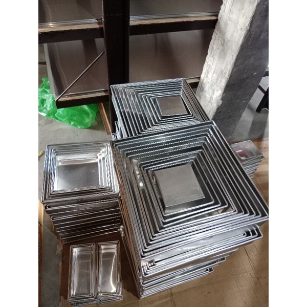 LOYANG BRONIS KUE KERING 28x28x4 26x26x4 30x30x4 LOYANG BOLU GULUNG ALUMINIUM ASLI REQUEST 28X28X4