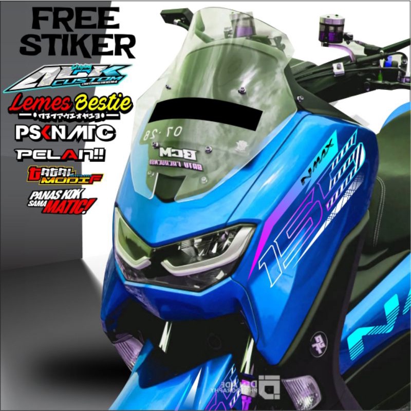 STIKER N MAX STRIPING NMAX 155 TRANSPARAN