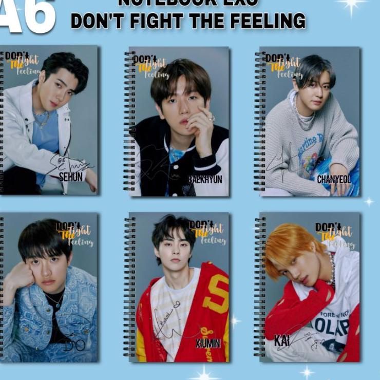 

☄ [COD] NOTEBOOK A6 EXO DON'T FIGHT THE FEELING Buku Kpop Murah ⇌