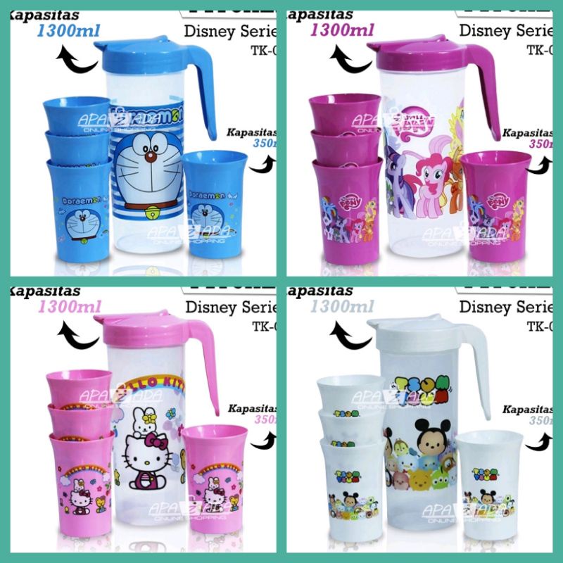 teko beranak  set plastik  5 IN 1