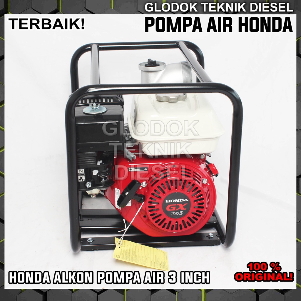 MESIN POMPA AIR SAWAH IRIGASI ALKON WATER PUMP HONDA GX 160 3 INCH 3"