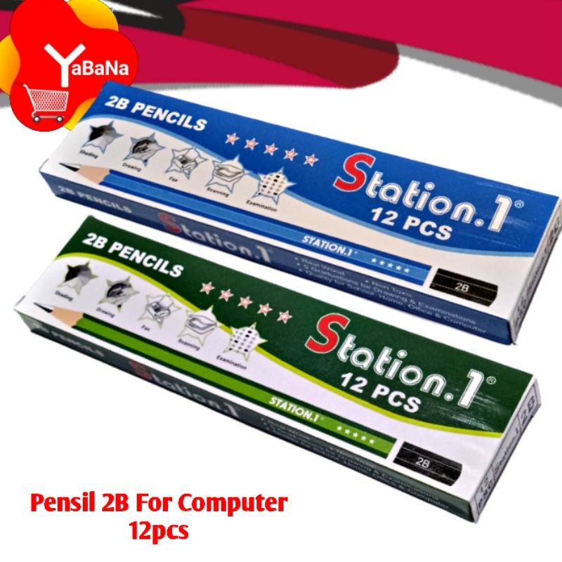

Pensil 2B For Computer Station1 isi 12pcs