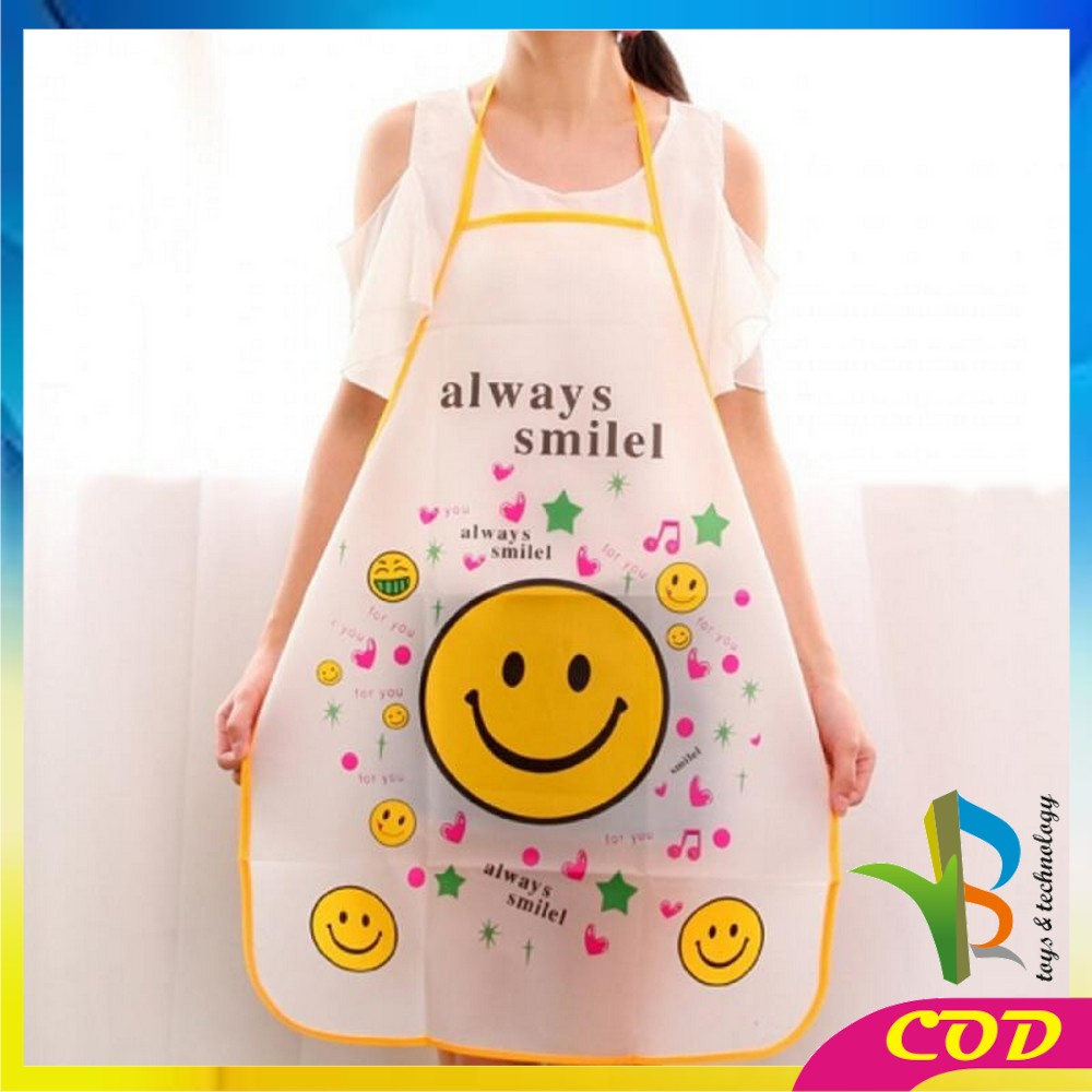 RB-C135 Celemek Masak Anti Air Apron Masak Waterproof Celemek Dapur Karakter Kartun Lucu Murah