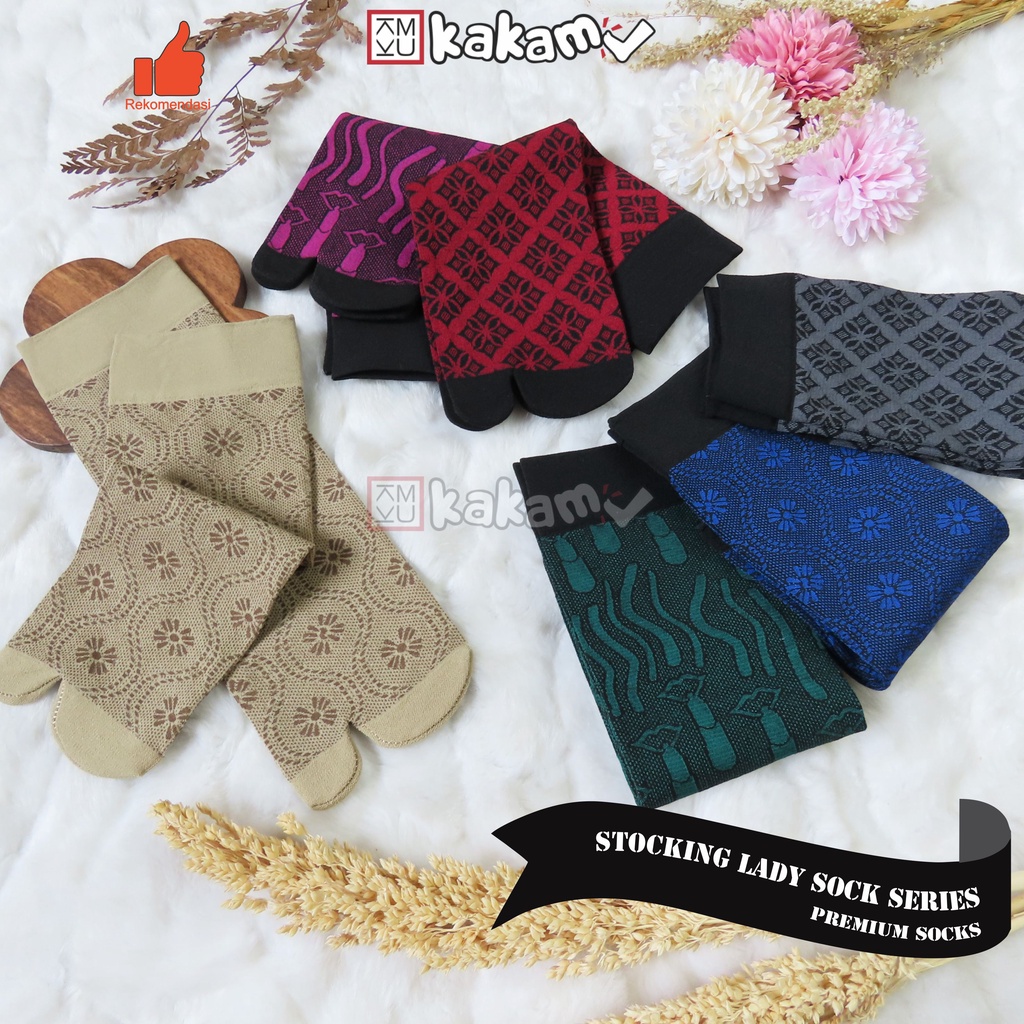 Kakamu Kaos Kaki Jempol Stocking Korea Motif Warna