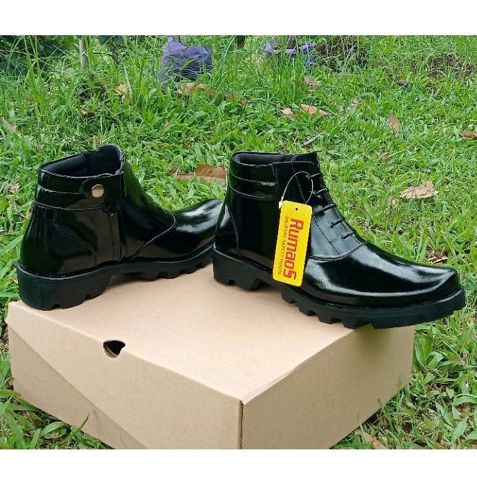 Rumaos sol radial sepatu PDH dinas tali Medan kulit kilap premium