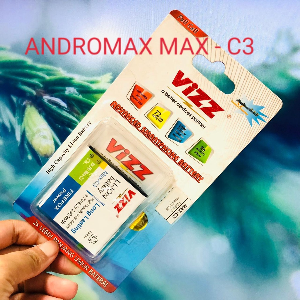 PROMO!!! BATERAI VIZZ DOBEL POWER ANDROMAX C2/ ANDROMAX C/ ANDROMAX C3/ ANDROMAX EC/ ANDROMAX G2/ ANDROMAX I/ ANDROMAX I3/ ANDROMAX I2/ ANDROMAX I3S/ ANDROMAX U/ ANDROMAX Q/ ADNROMAX V/ ANDROMAX Z/ ANDROMAX G/ ANDROMAX E2+