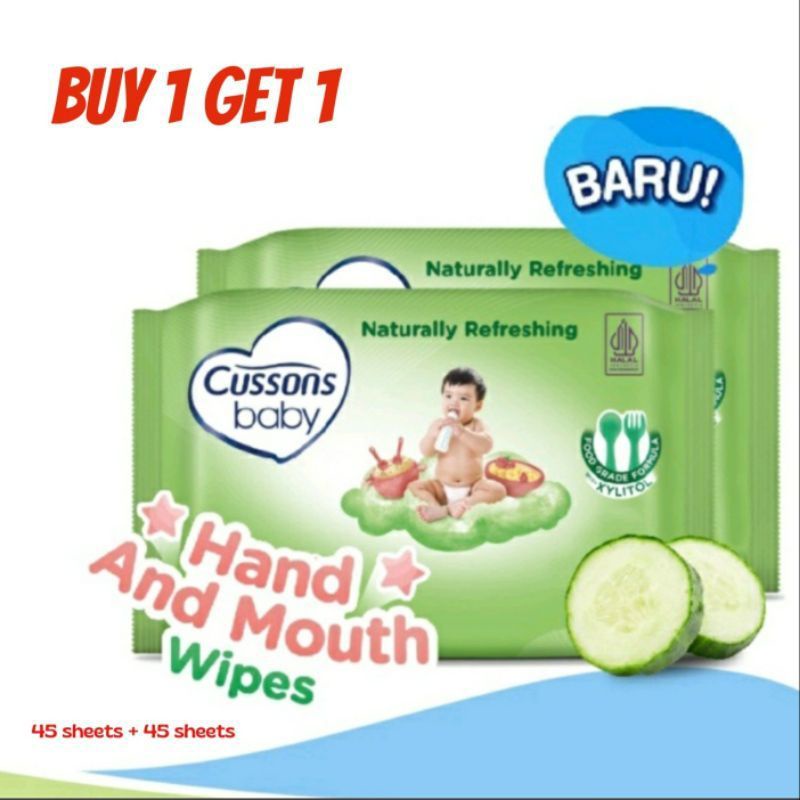 Cussons Baby Wipes Beli 1 Gratis 1