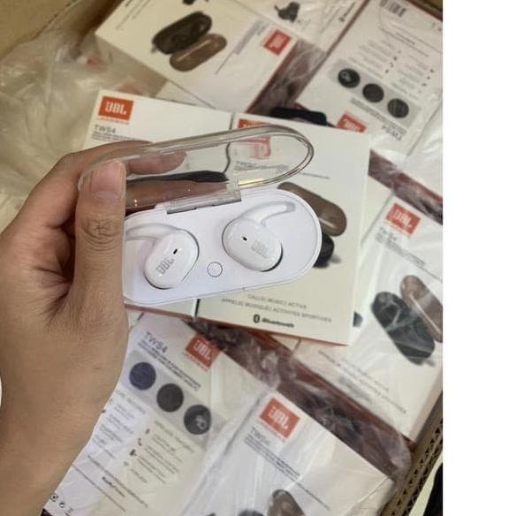 Headset Wireless Bluetooth 5.0 Earphones TWS 4 TWS-4 TWS4 - Putih