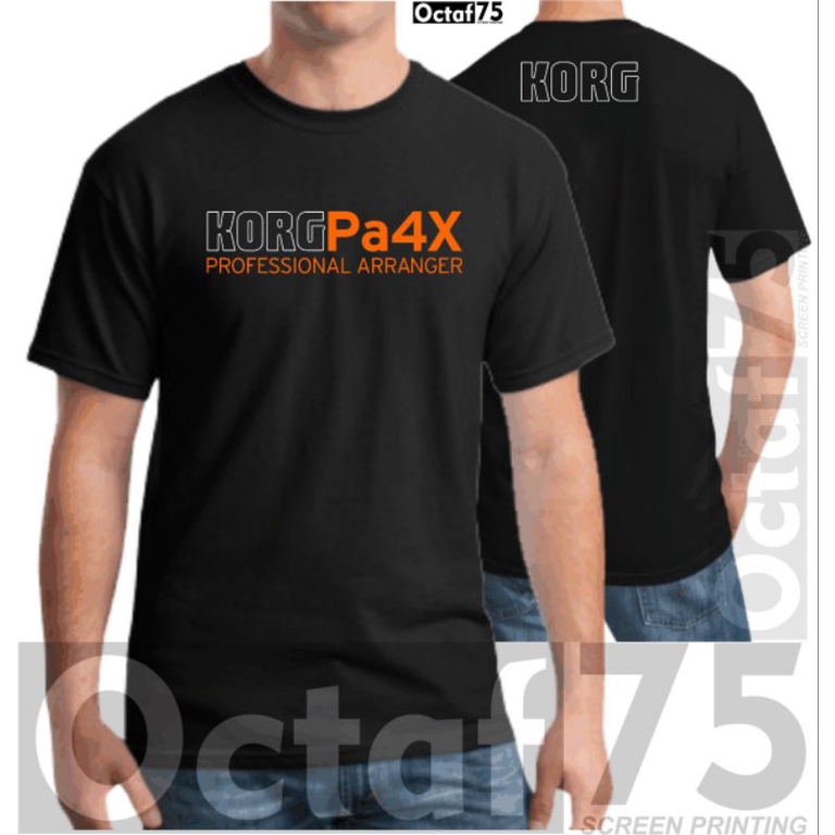 kaos pria KORG PA4X Baju musik distro/kaos player keyboard
