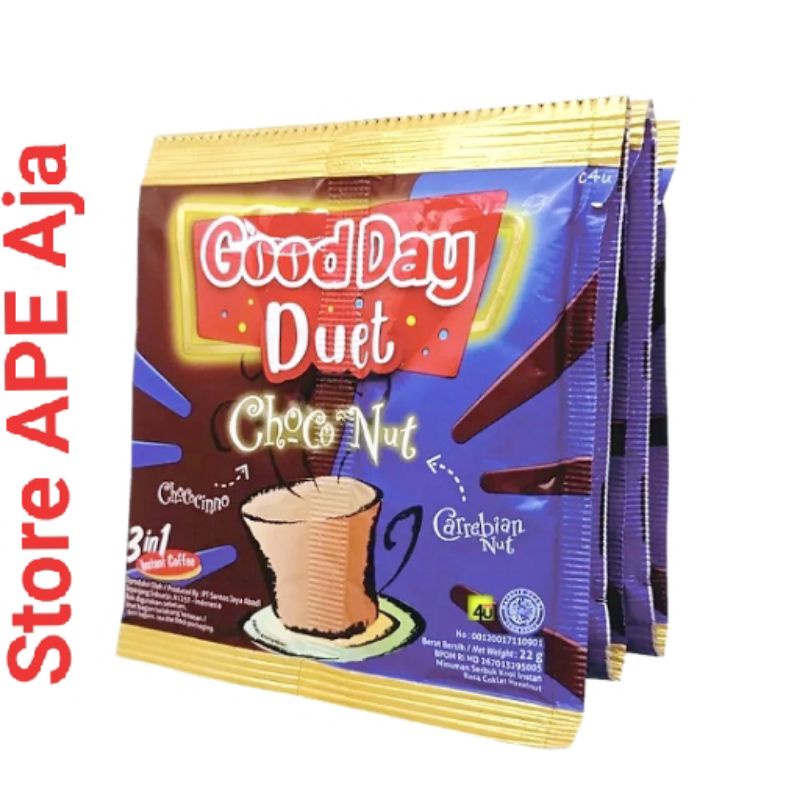 

GOOD DAY DUET CHOCO NUT [ 22gr x 10 Sachet ]
