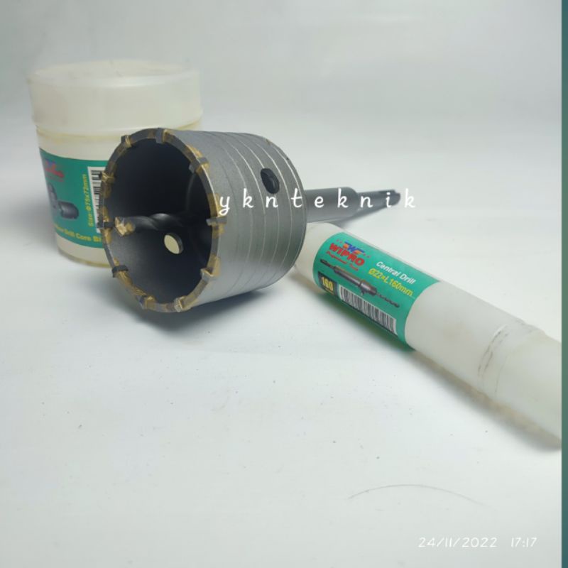 Mata Bor HoleSaw Beton WIPRO TCT - Hole Saw 3 Inch Mata Bor Pelubang Tembok