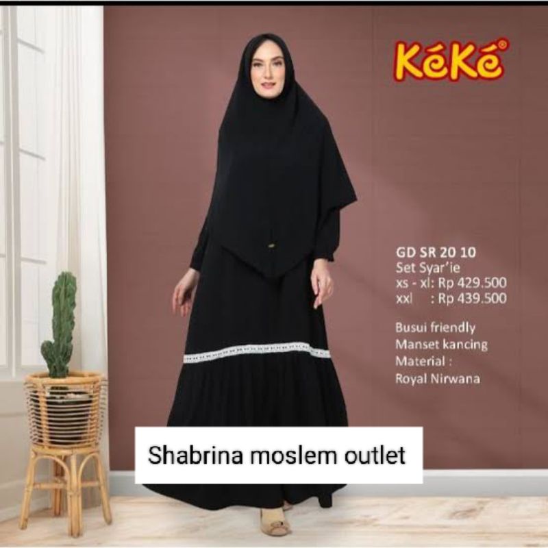 BIG SALE .  Cuci Gudang Promo Keke Gamis Dewasa Dress Mom GDS 2010 Size L