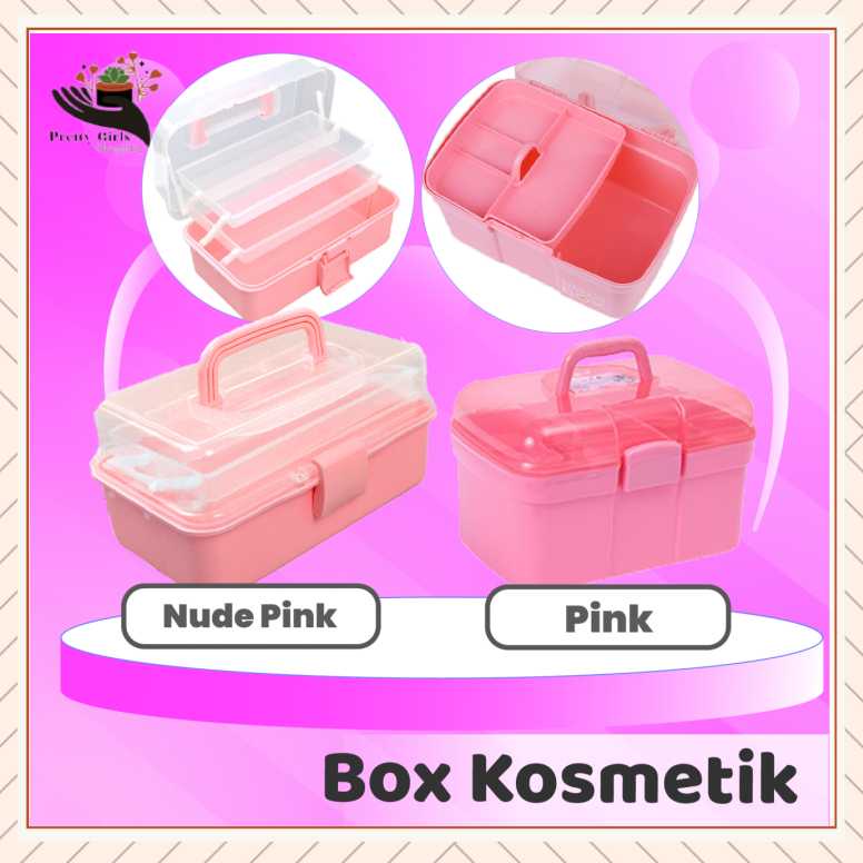 Pretty Box storage / Tempat kuas nailart makeup / Rak kosmetik / Rak makeup