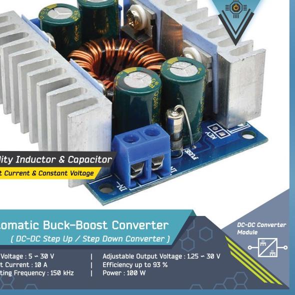 Automatic DC-DC Buck-Boost Converter + Constant Current | 10A 100W
