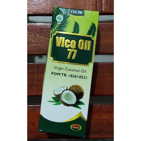 Vico Oil 77 125 ML / Minyak Kelapa / Melembabkan Kulit / Menurunkan Kolesterol / Mencegah Stretch Mark / Menghilangkan Kutu Hewan