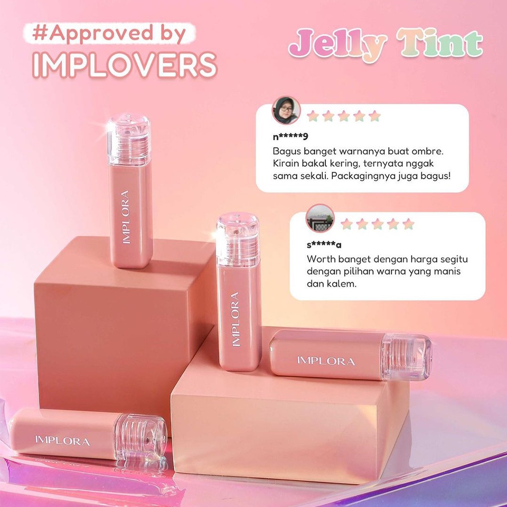 IMPLORA Jelly Tint | Lip Tint Glossy | BPOM